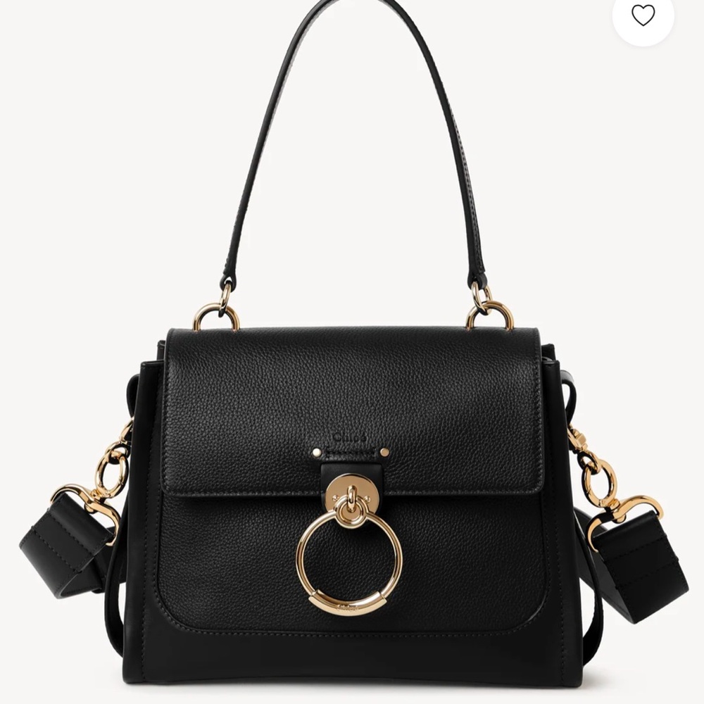 Authentic Chloé Small Tess Day Bag in black